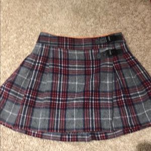 Girls Boden flannel skirt